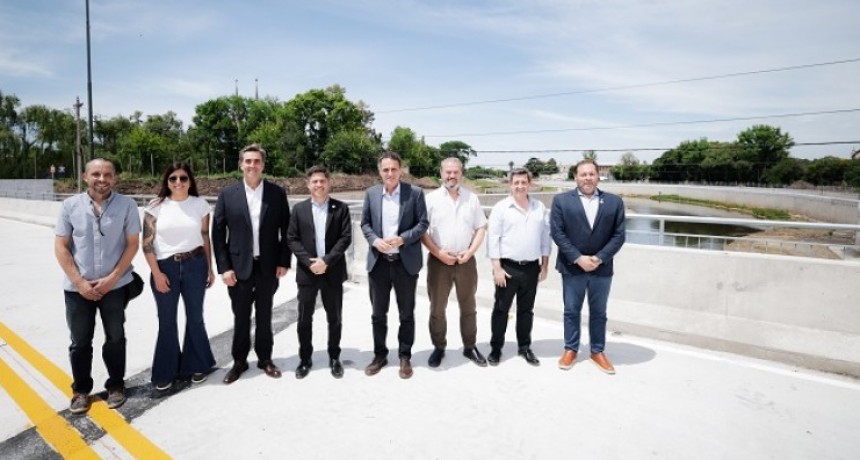 Kicillof abrió el Puente Gogna y lanzó críticas al Gobierno nacional en una inauguración clave para Luján